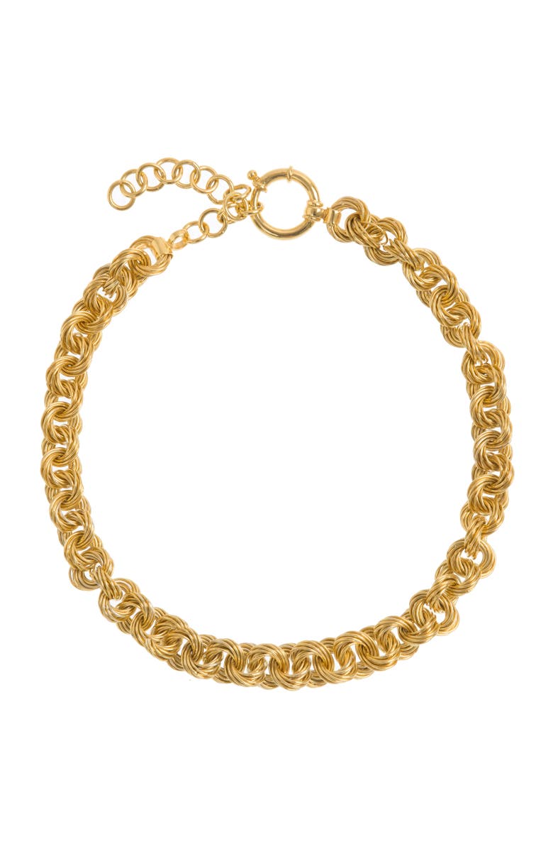 Freya Rose Sumba Circular Necklace Gold, Main, color, Gold