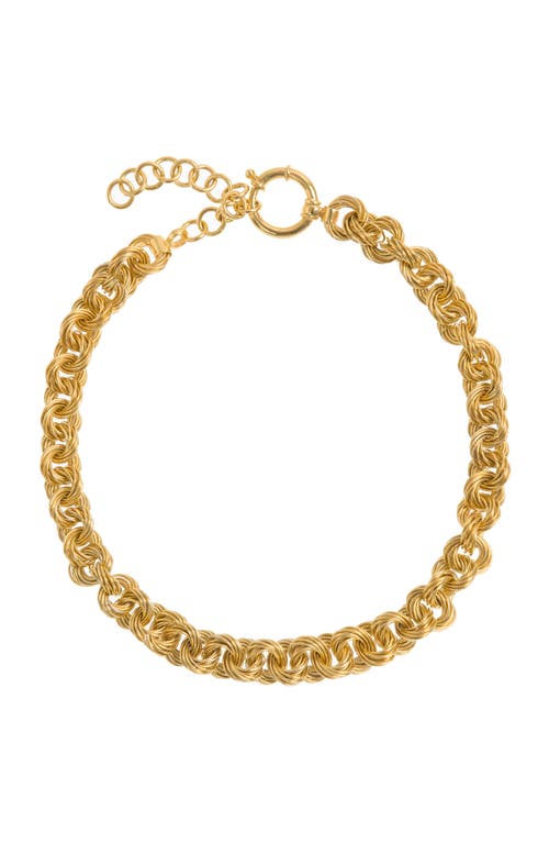 Freya Rose Sumba Circular Necklace Gold In Gold