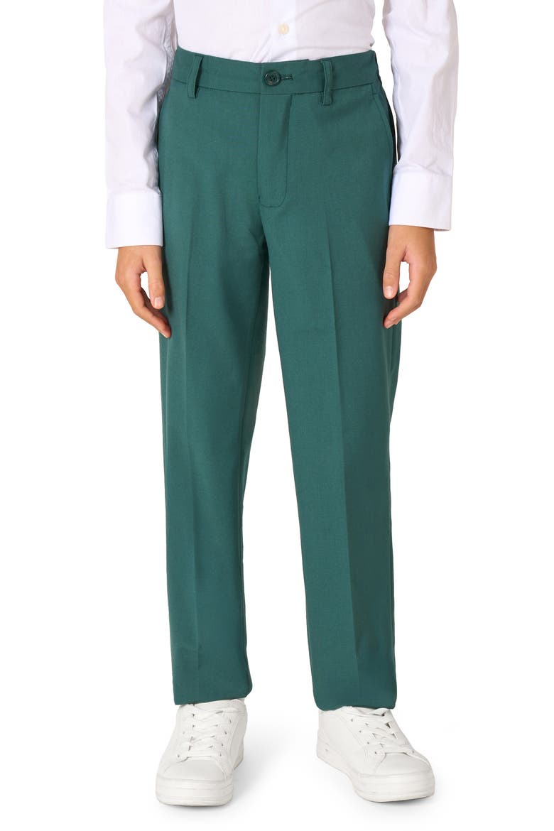 Kids' Daily Posy Green Stretch Suit, Alternate, color, GREEN