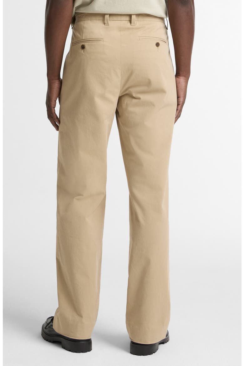 Louie Pleated Stretch Cotton Pants, Alternate, color, TEAK