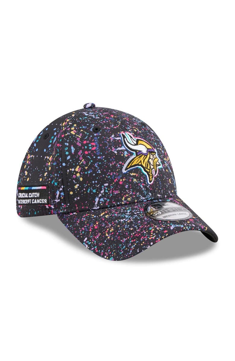 New Era Men
s New Era  Black Minnesota Vikings 2025 NFL Crucial Catch 39THIRTY Flex Hat, Main, color, Black