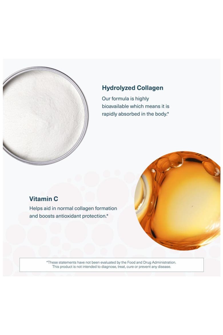 Premium Hydrolyzed Collagen Powder Vanilla Supplement 20 oz, Alternate, color, None