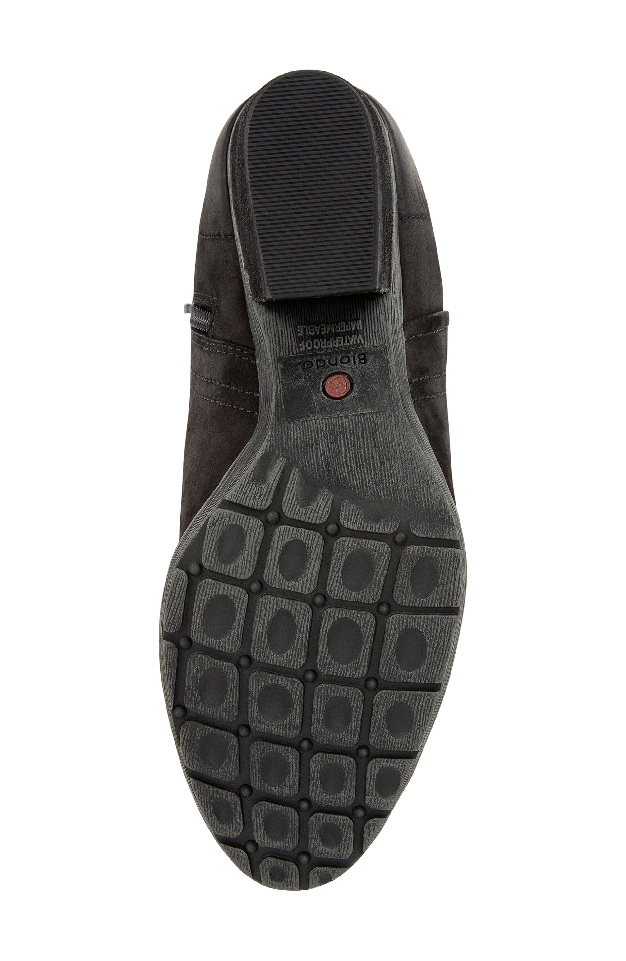 Valli Waterproof Suede Bootie (Nordstrom Exclusive), Alternate, color, BLACK NUBUCK