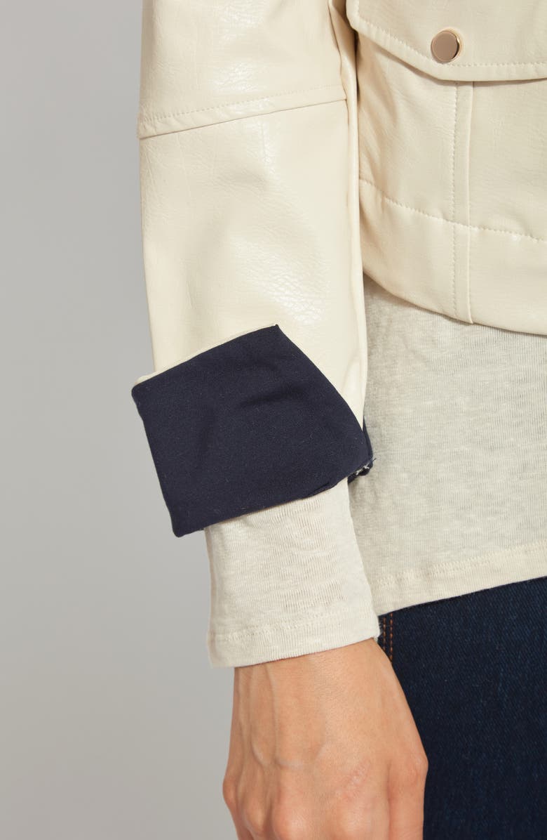 Lysse ́ Sea Breeze Faux Leather Moto Jacket, Alternate, color, 