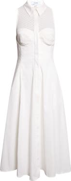 Reiss Hera Broderie Anglaise Cotton Midi Dress