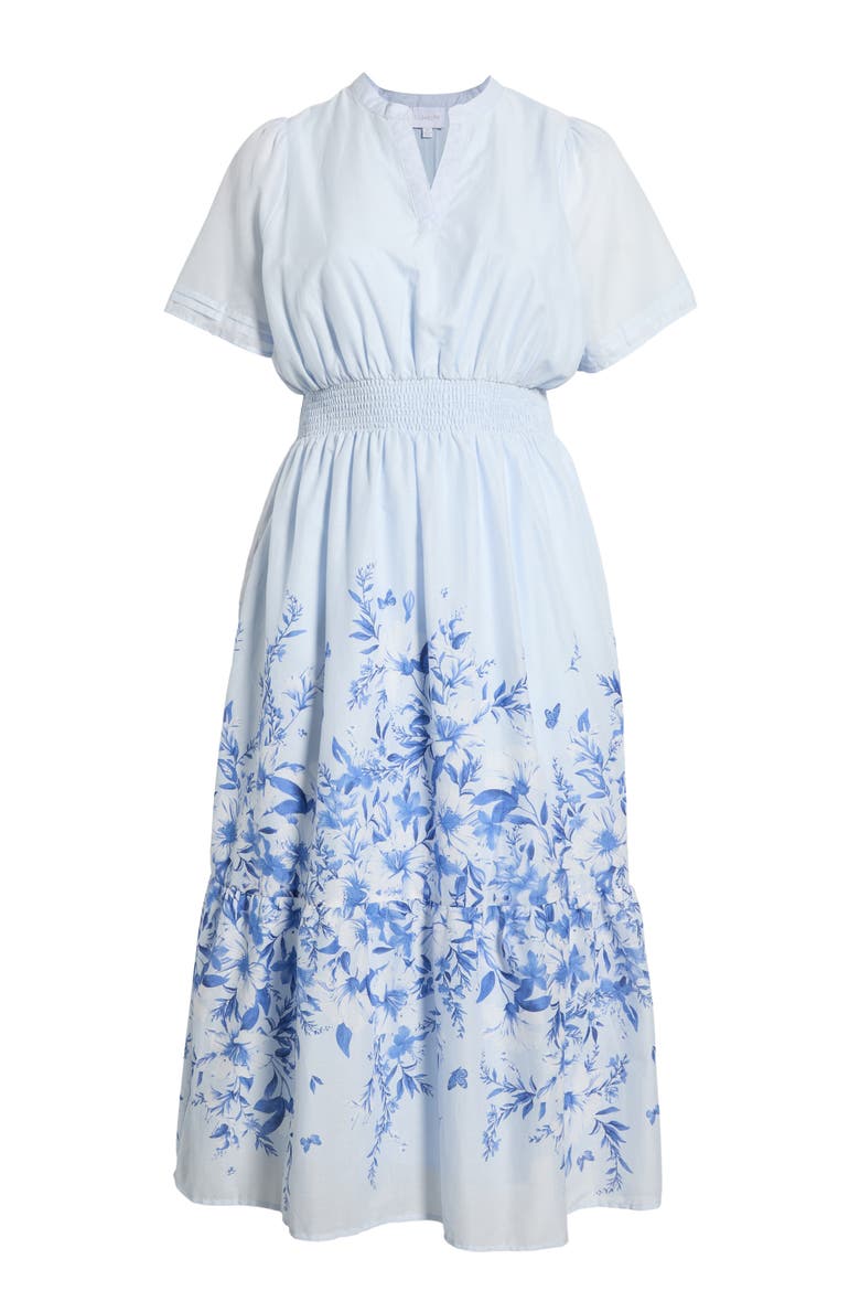 Fernie Field Janey Cotton Poplin Maxi Dress, Alternate, color, LT-BLUE