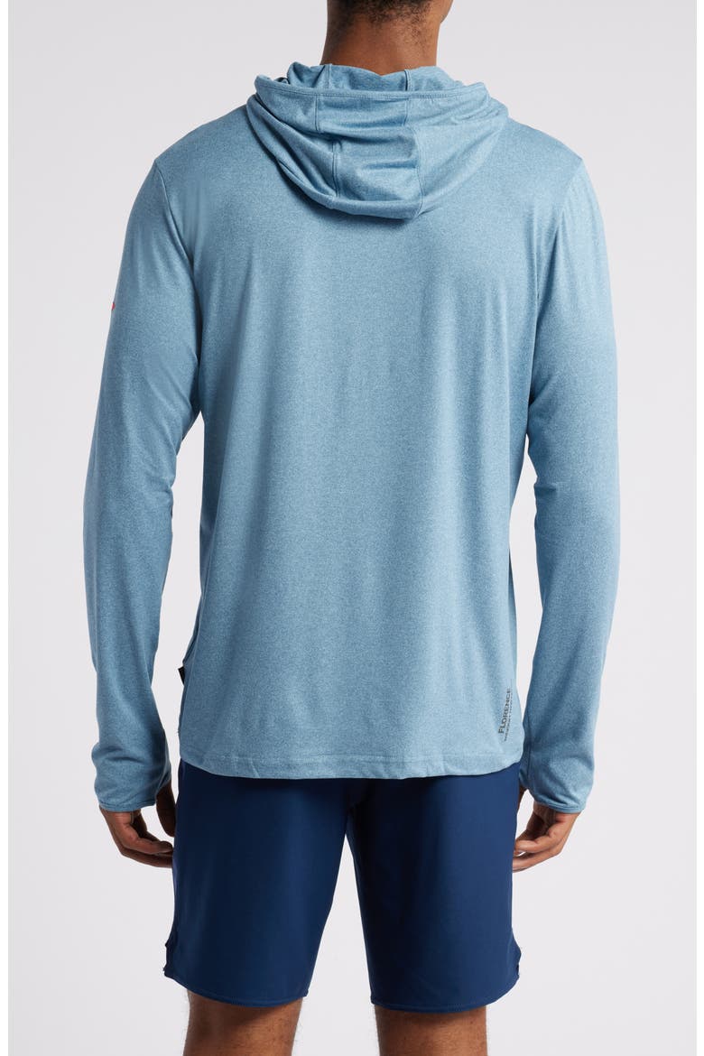 Sun Pro Adapt Long Sleeve Hooded Performance Top, Alternate, color, HEATHER STEEL BLUE