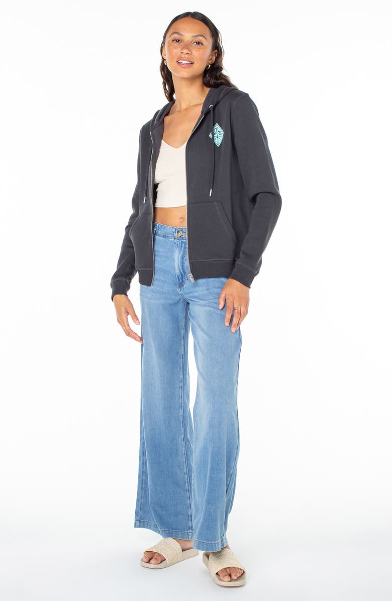 Roxy Evening Hike Fleece Zip Hoodie, Alternate, color, 