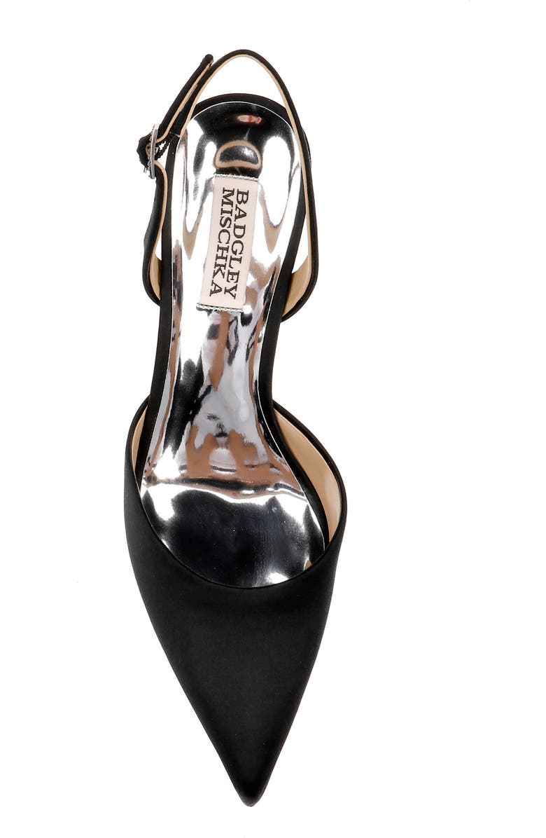 Badgley Mischka Collection Lucille Slingback Pointed Toe Pump, Alternate, color,