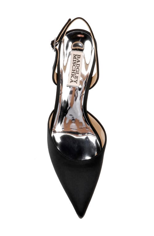 BADGLEY MISCHKA BADGLEY MISCHKA COLLECTION LUCILLE SLINGBACK POINTED TOE PUMP 