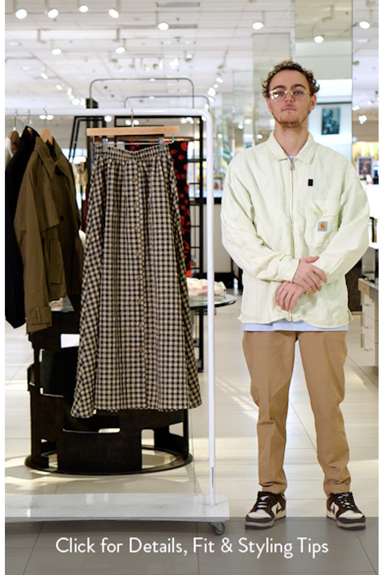 Cartmel Check Maxi Skirt video
