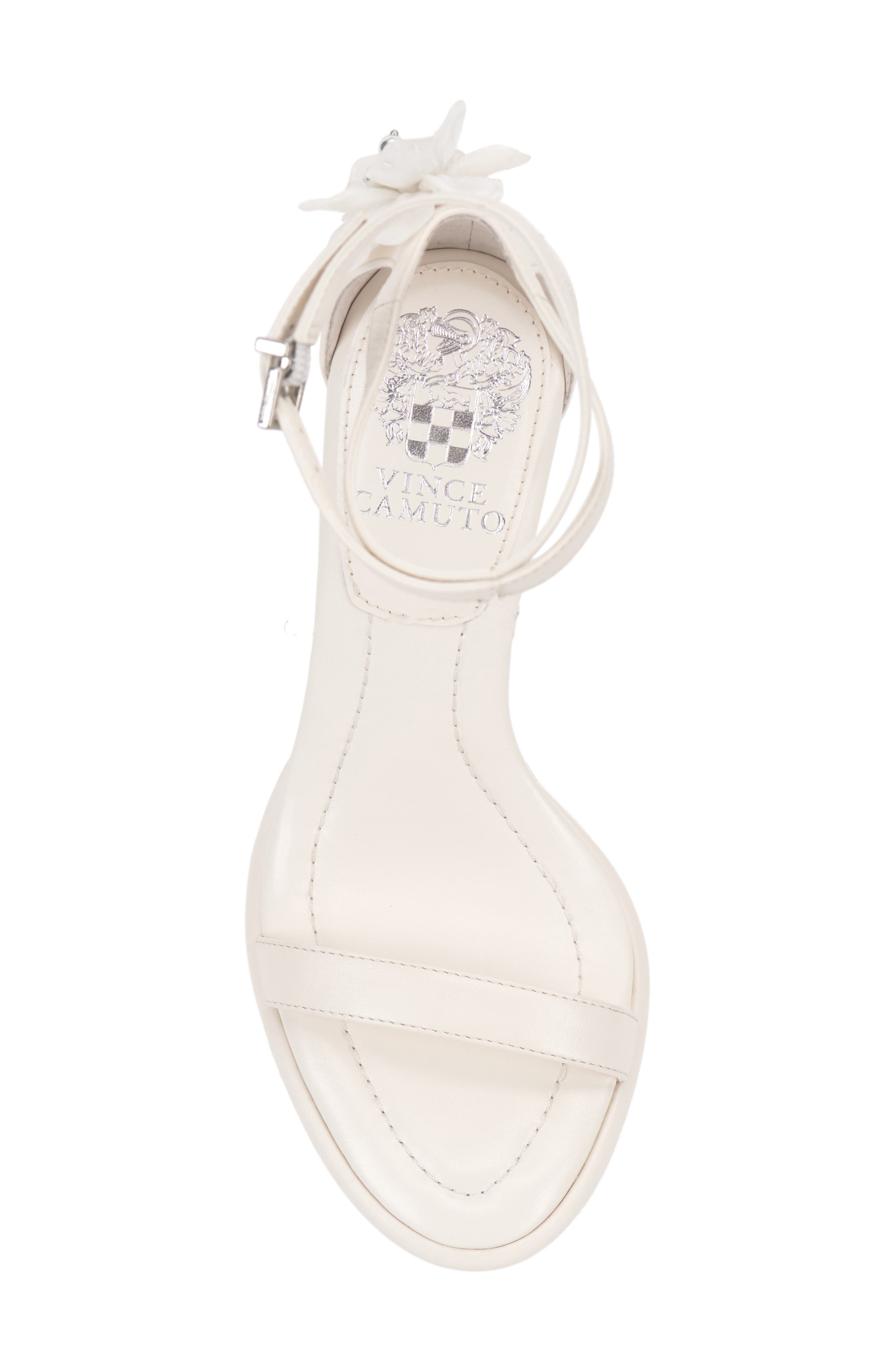 Vince Camuto Tanvie Ankle Strap Sandal, Alternate, color, Coconut Cream