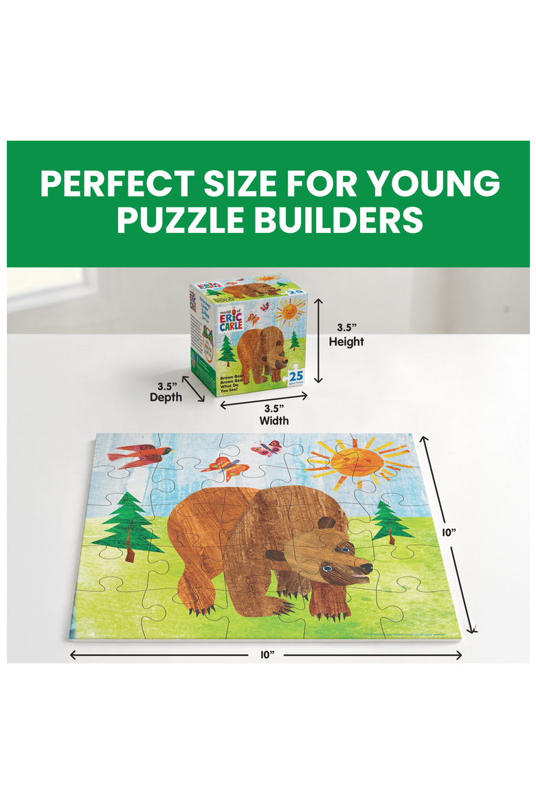 Eric Carle Brown Bear 25 Piece Puzzle, Alternate, color, Multicolor
