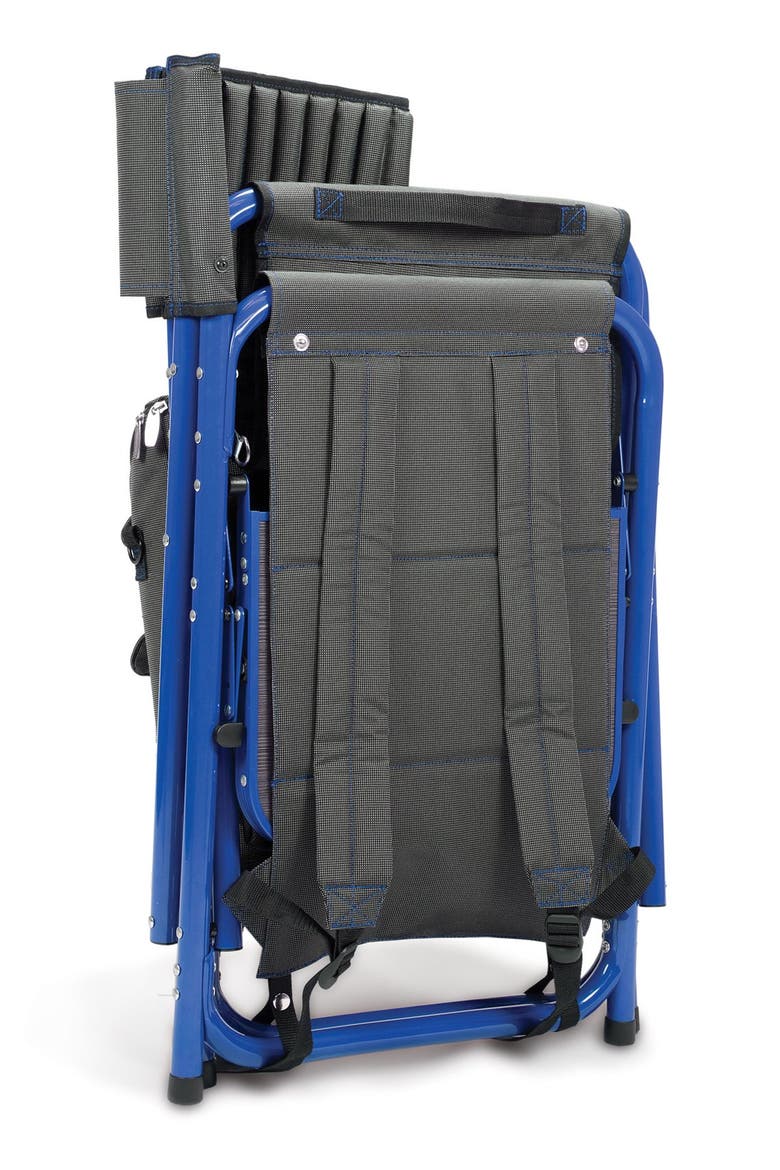 Picnic Time Fusion Backpack Chair with Cooler, Alternate, color, BLUE