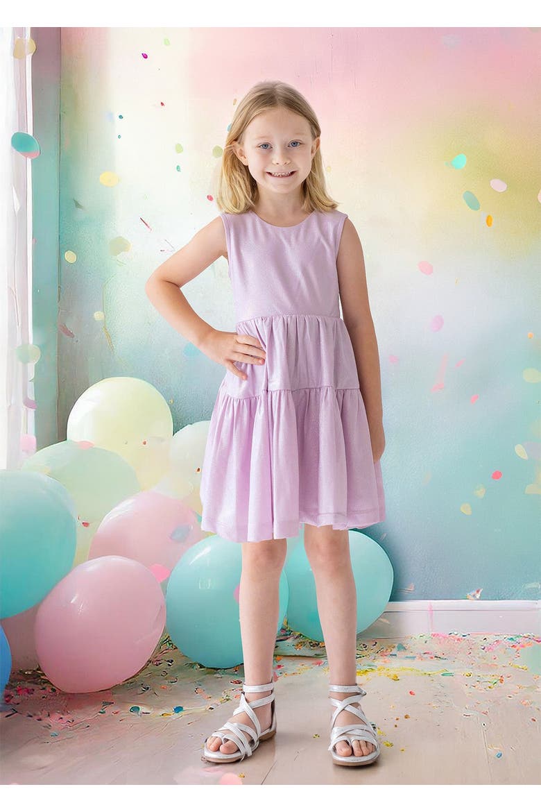Periwinkle Purple Layered Dress, Alternate, color, Purple
