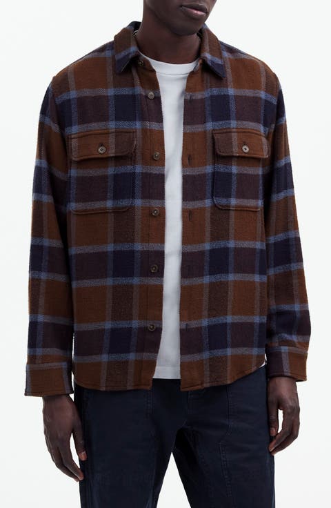 Easy Plaid Twill Shirt Jacket