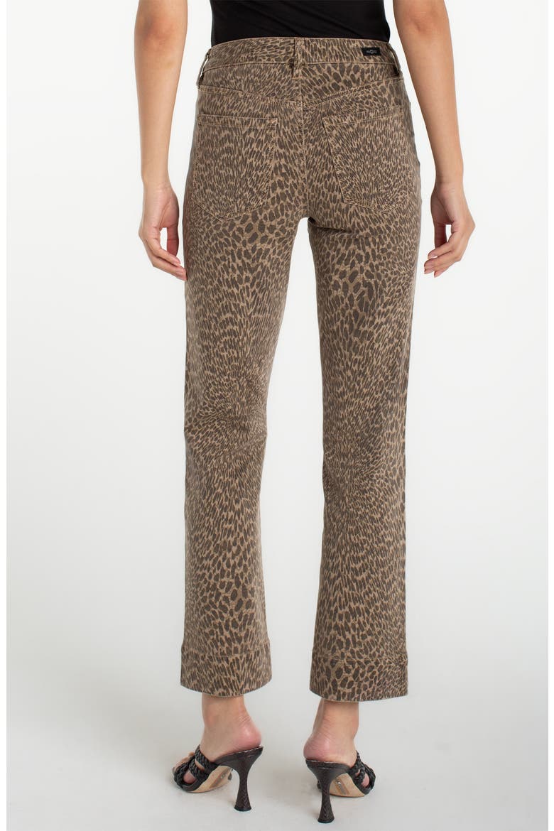 Kennedy Ankle Straight Leg Jeans, Alternate, color, KHAKI ABSTRACT  ANIMAL