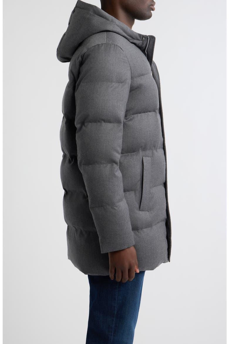 Crown Crafted Cortina Wool & Cashmere Parka, Alternate, color, SMOKE