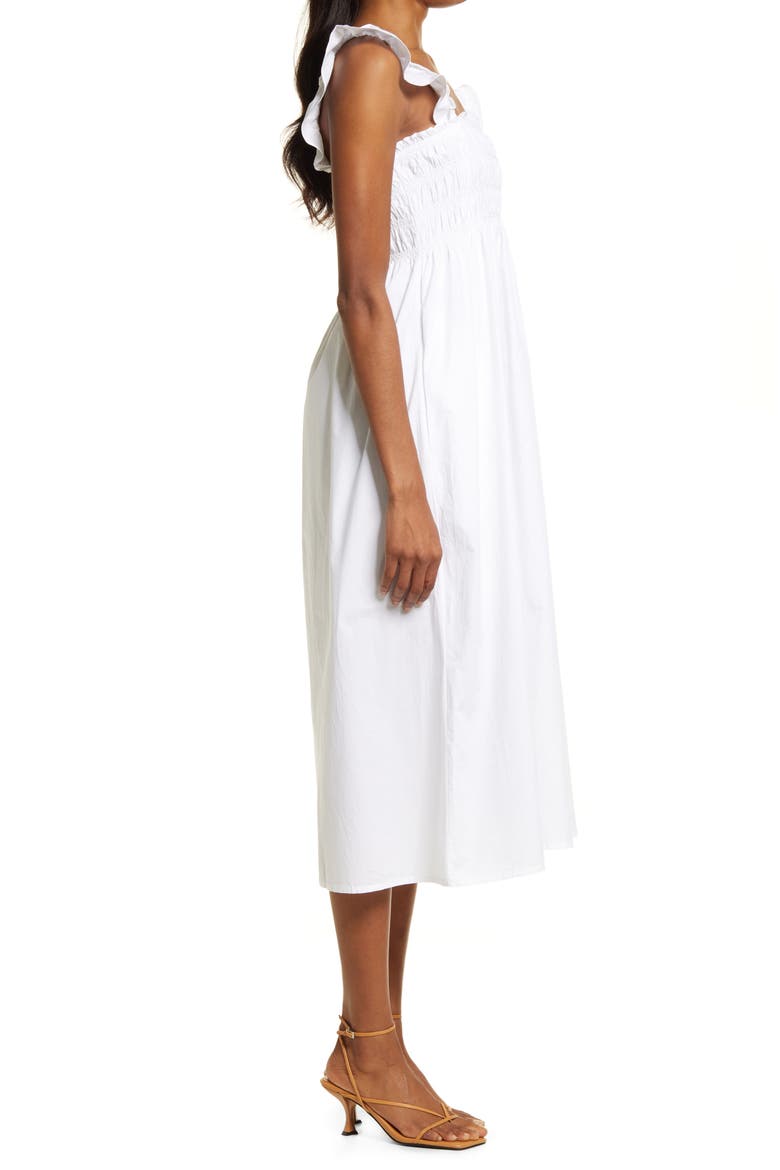 Isla Organic Cotton Sundress, Alternate, color, LINEN WHITE