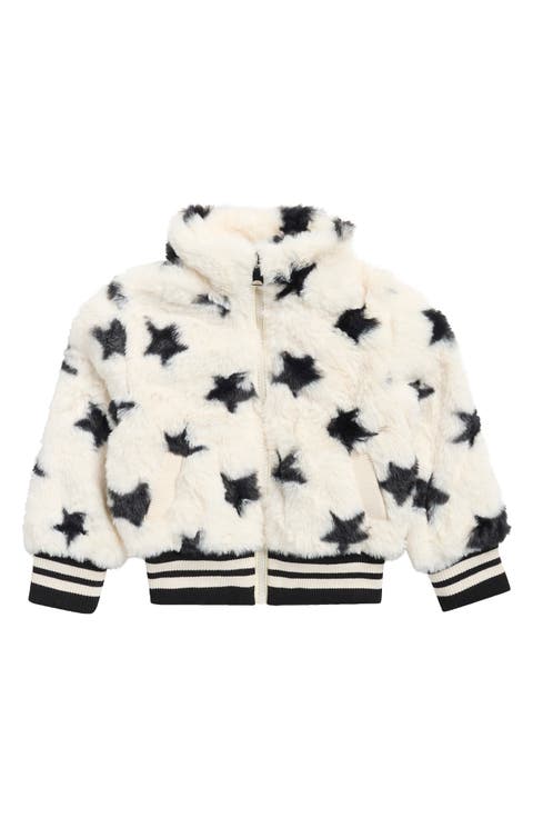 Kids' Faux Fur Bomber Jacket