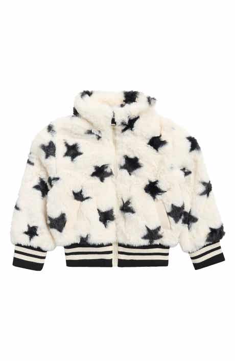 Kids' Faux Fur Bomber Jacket