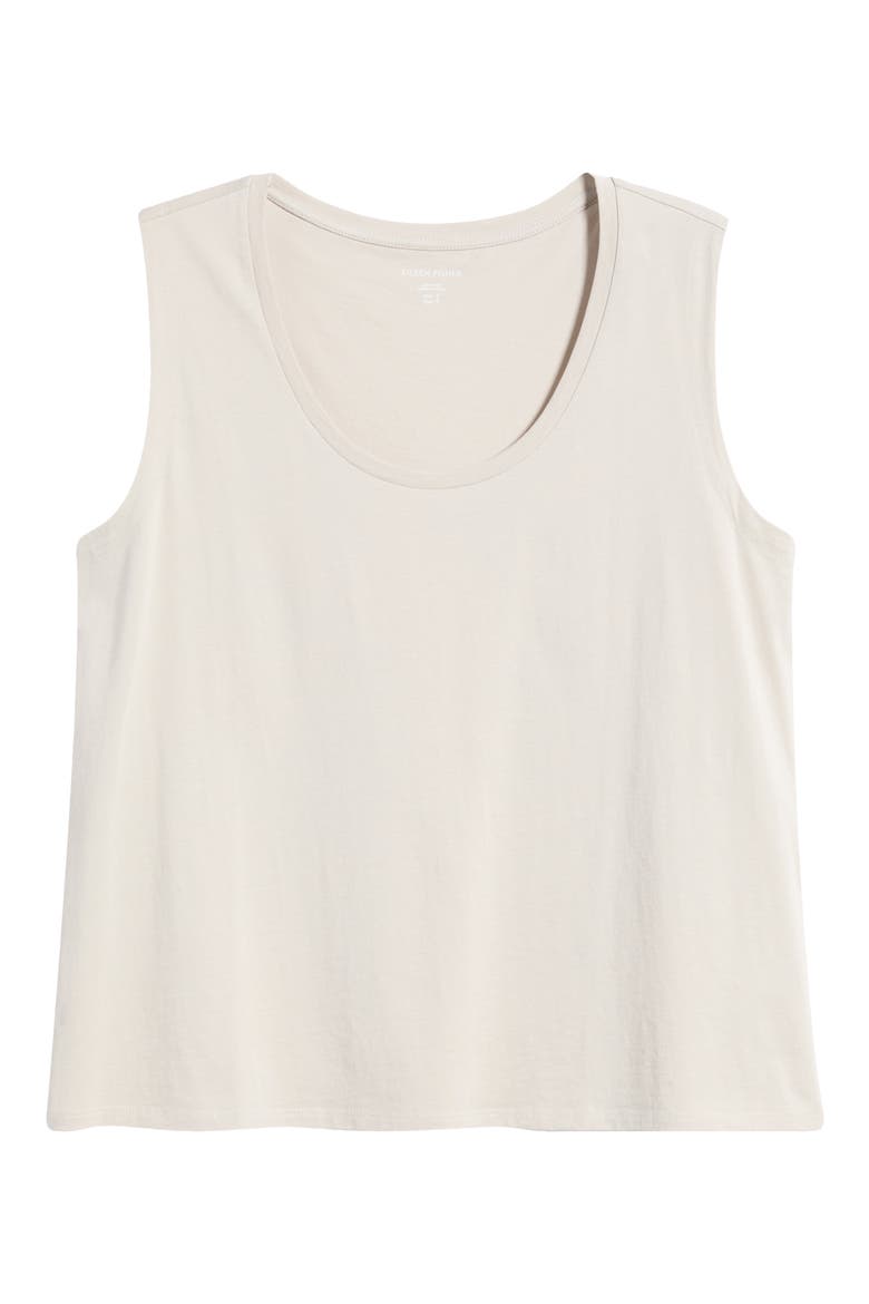 SCOOP NECK TANK TOP, Alternate, color, CHALK