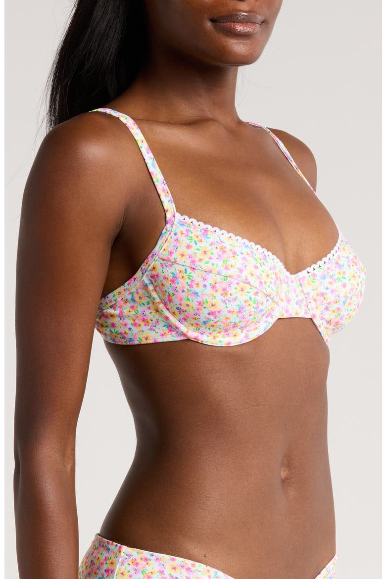Ditzy Underwire Bikini Top, Alternate, color, DOLLHOUSE