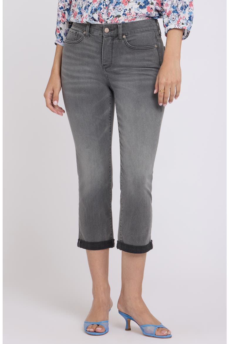 Chloe Cuffed Capri Jeans, Main, color, DUSTY ASH