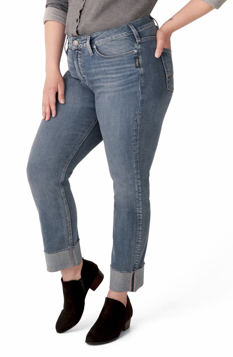 Silver Jeans Co. Avery Straight Leg Jeans, Alternate, color,