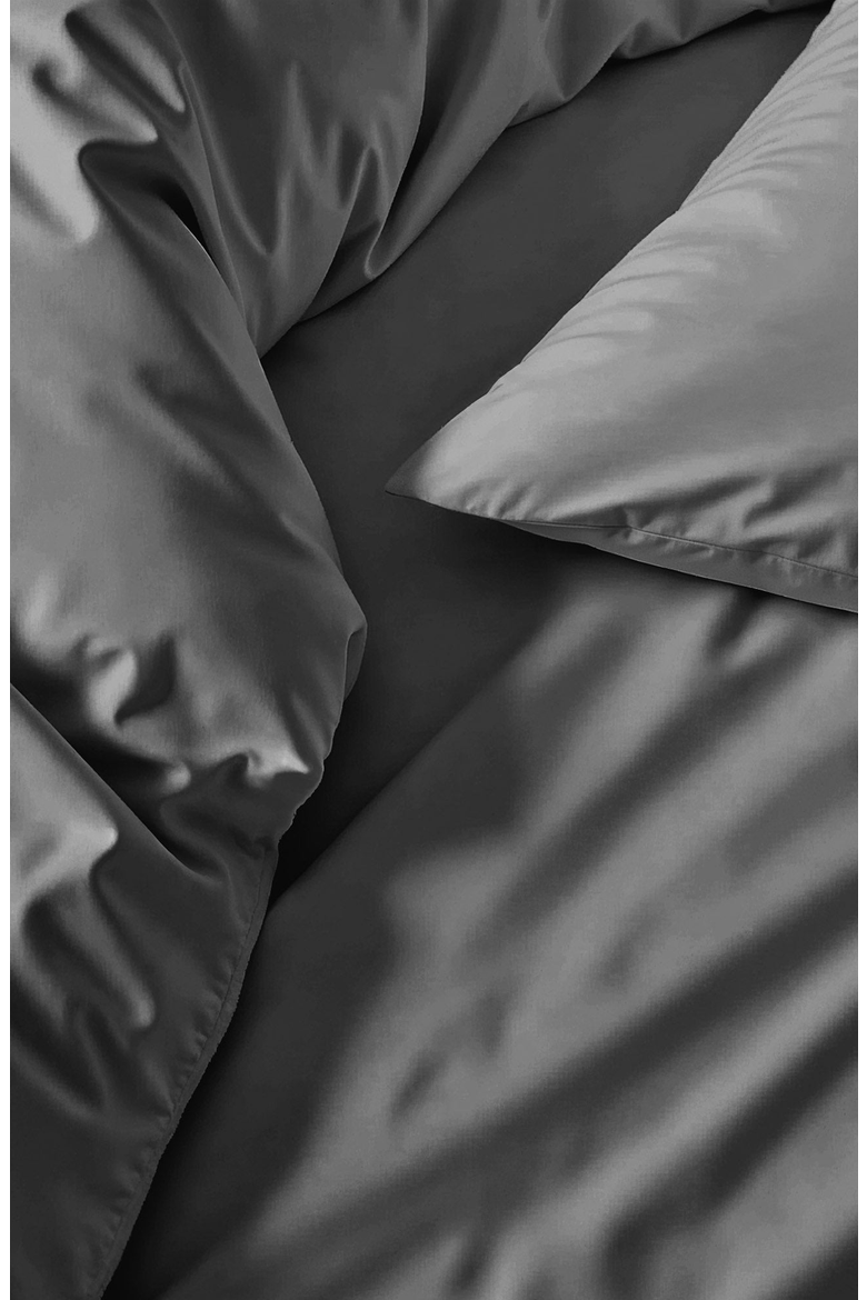 Luxe Australian Sateen Duvet Cover, Alternate, color, Charcoal
