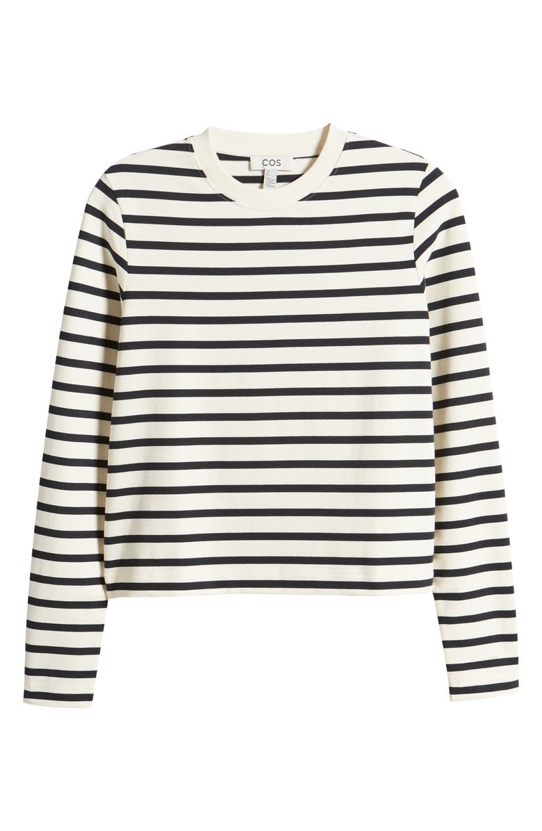 COS Stripe Long Sleeve Cotton T-Shirt, Alternate, color, 