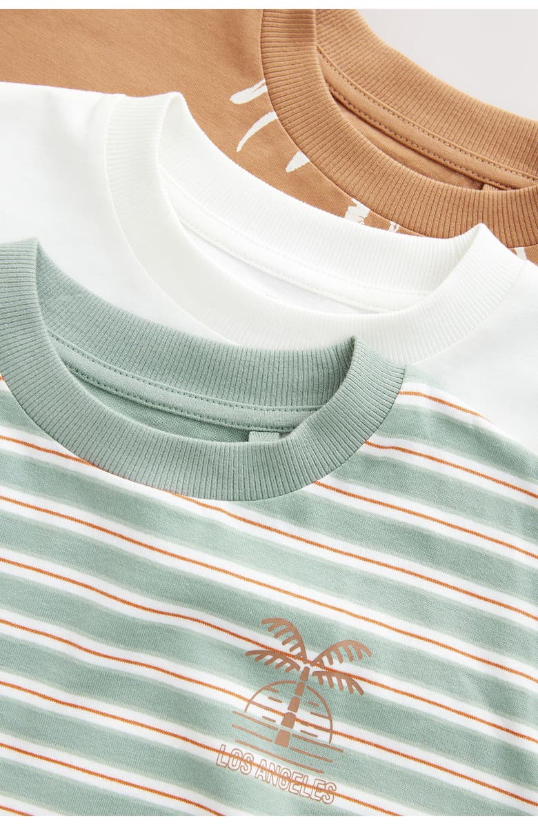 NEXT Kids' Assorted 3-Pack Cotton Graphic T-Shirts, Alternate, color, 