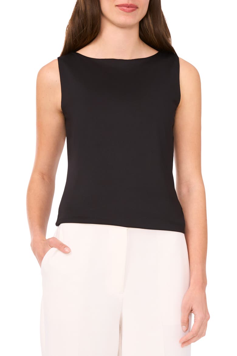 Boat Neck Compression Shell, Main, color, RICH BLACK
