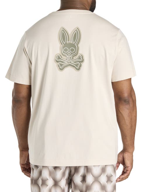 Psycho Bunny Big & Tall Sydney Graphic Tee In Tan