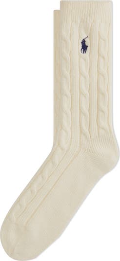 Seasonless Cable Crew Socks