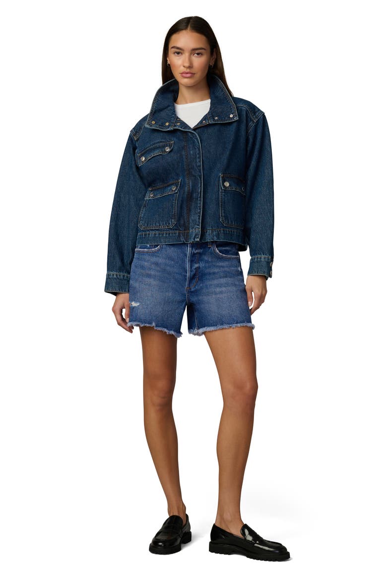 The Jessie High Waist Raw Hem Cutoff Shorts, Alternate, color, ANIMATED