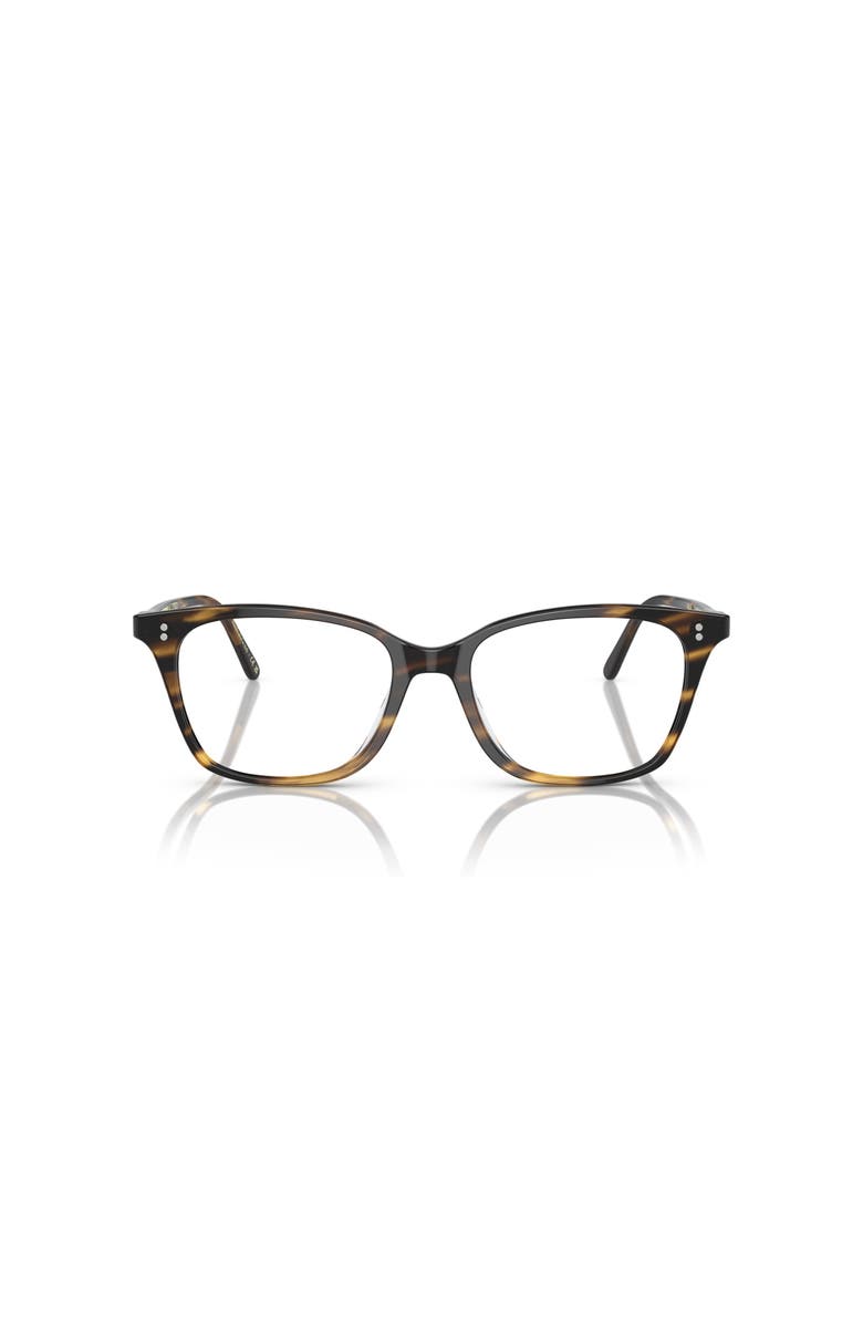 Oliver Peoples 49mm Rectangle optical glasses, Alternate, color, Black
