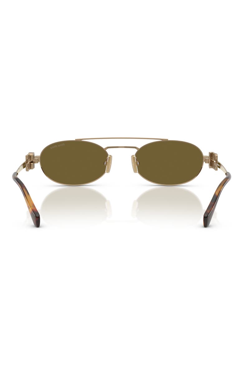 53mm Oval Sunglasses, Alternate, color, 7OE09Z53 DARK BROWN
