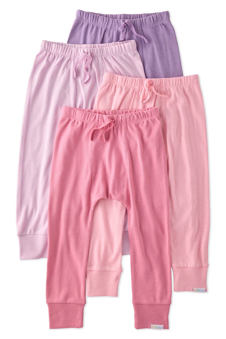 Kids' Jordan Assorted 4-Pack Organic Cotton Joggers, Main, color, PINK