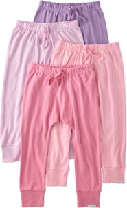 BUTTERBLU Kids' Jordan Assorted 4-Pack Organic Cotton Joggers
