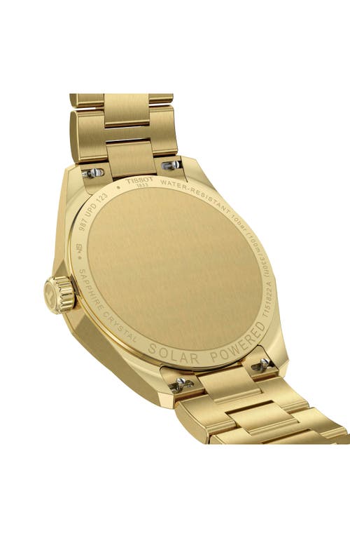 Tissot Prc 100 Solar Quartz Bracelet Watch, 39mm In Gold