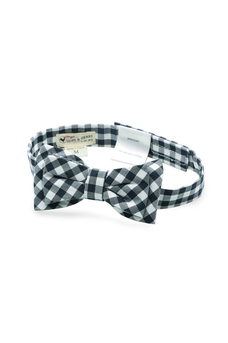 Boys' Classic Bow Tie, Kids, Alternate, color, Black Gingham