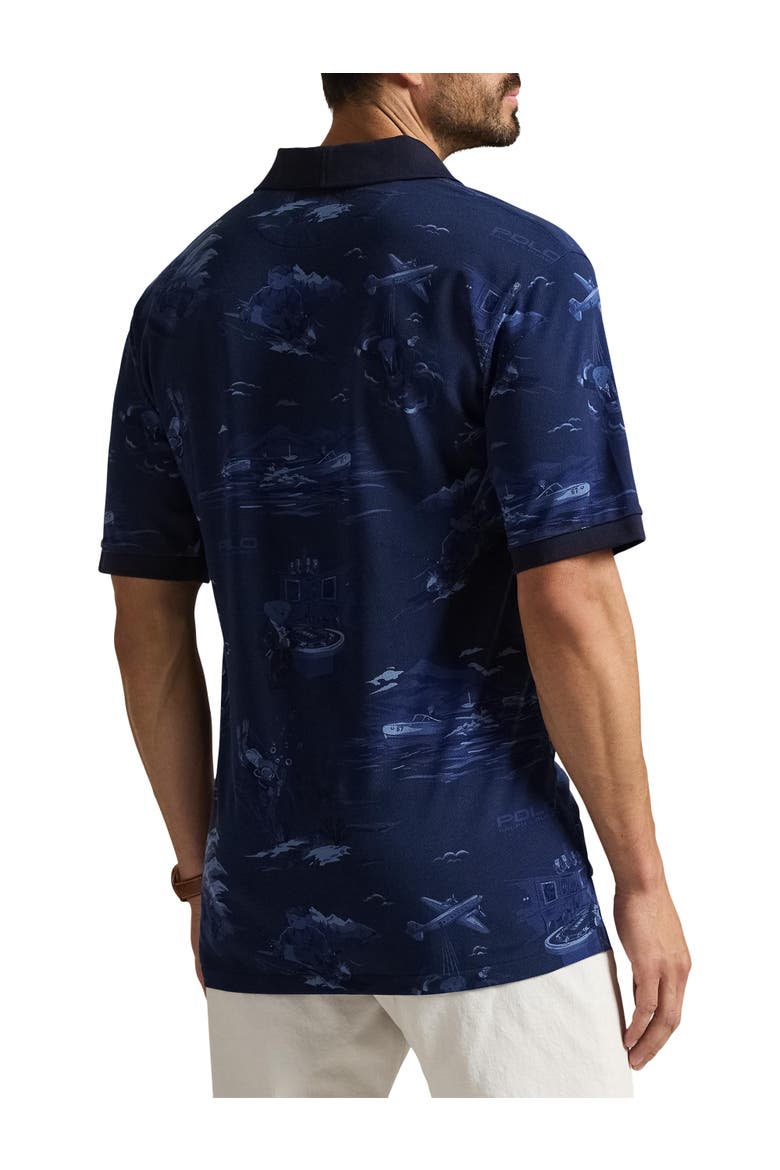 Big & Tall Mesh Bear Polo Shirt, Alternate, color, SPY BEAR