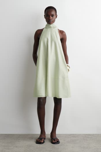 COS Fluid Halterneck Mini Dress | Nordstrom