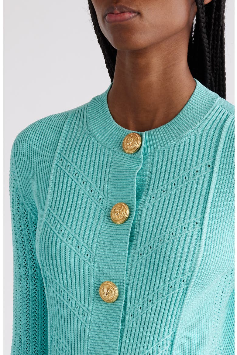 Mixed Stitch Cardigan, Alternate, color, 7CN MINT