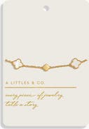 A Littles & Co Style Stories Mother Of Pearl Clover Bracelet In Gold-Tone Plating