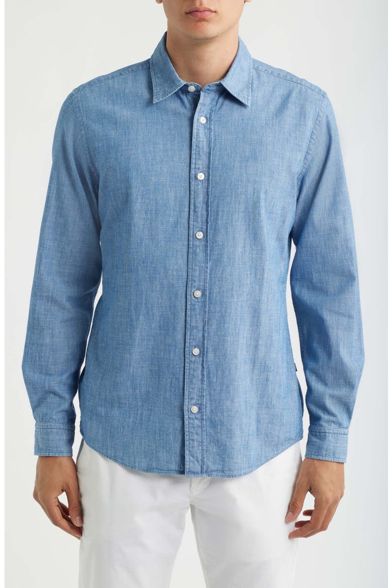 Roan Slim Fit Button-Up Shirt, Main, color, LIGHT PASTEL/ BLUE