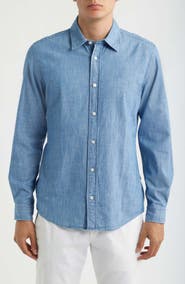 BOSS Roan Slim Fit Button-Up Shirt