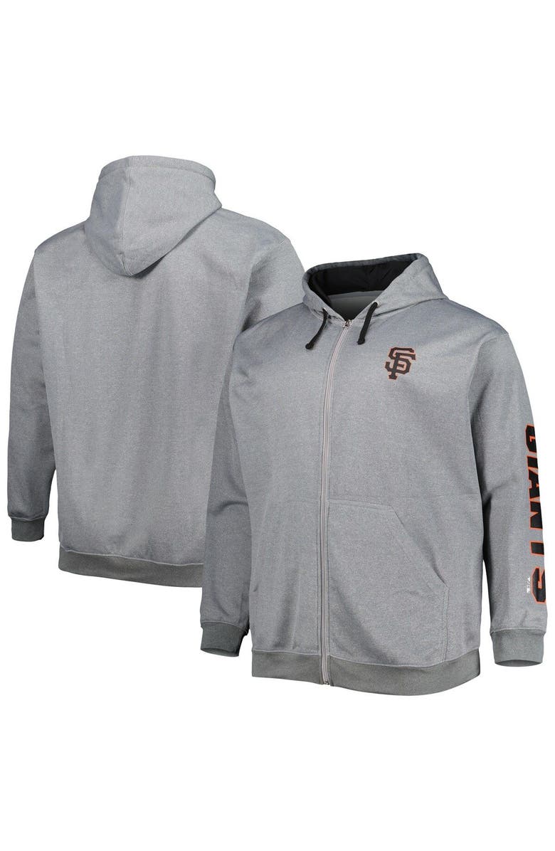 PROFILE Men's Profile Ash San Francisco Giants Big & Tall Pullover Hoodie, Main, color, Ash