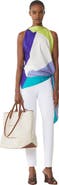 Lanvin Graphic Print Silk Top